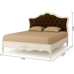 Кровать Arta Mobilei AM151 160x200 Jes 10 (White/Brown) Thumb