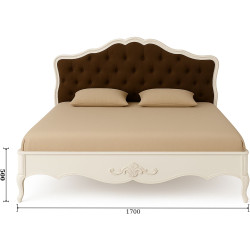 Кровать Arta Mobilei AM151 160x200 Jes 10 (White/Brown) Thumb