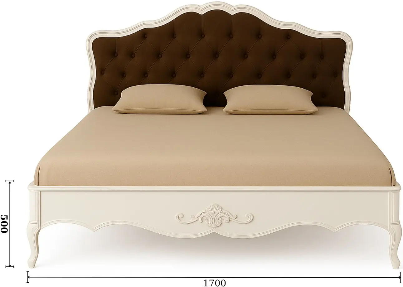 Кровать Arta Mobilei AM151 160x200 Jes 10 (White/Brown)