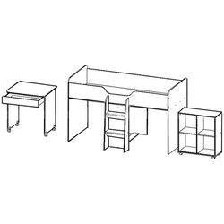 Кровать-чердак Astrid-Mebel Каприз 14 (Ясень Анкор Светлый) Thumb