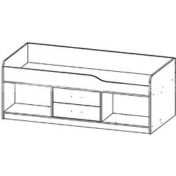 Кровать Астрид-Мебель Каприз 19 (Ясень Анкор Белый/Ракушки) Thumb