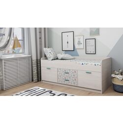 Кровать Астрид-Мебель Каприз 19 (Ясень Анкор Белый/Ракушки) Thumb