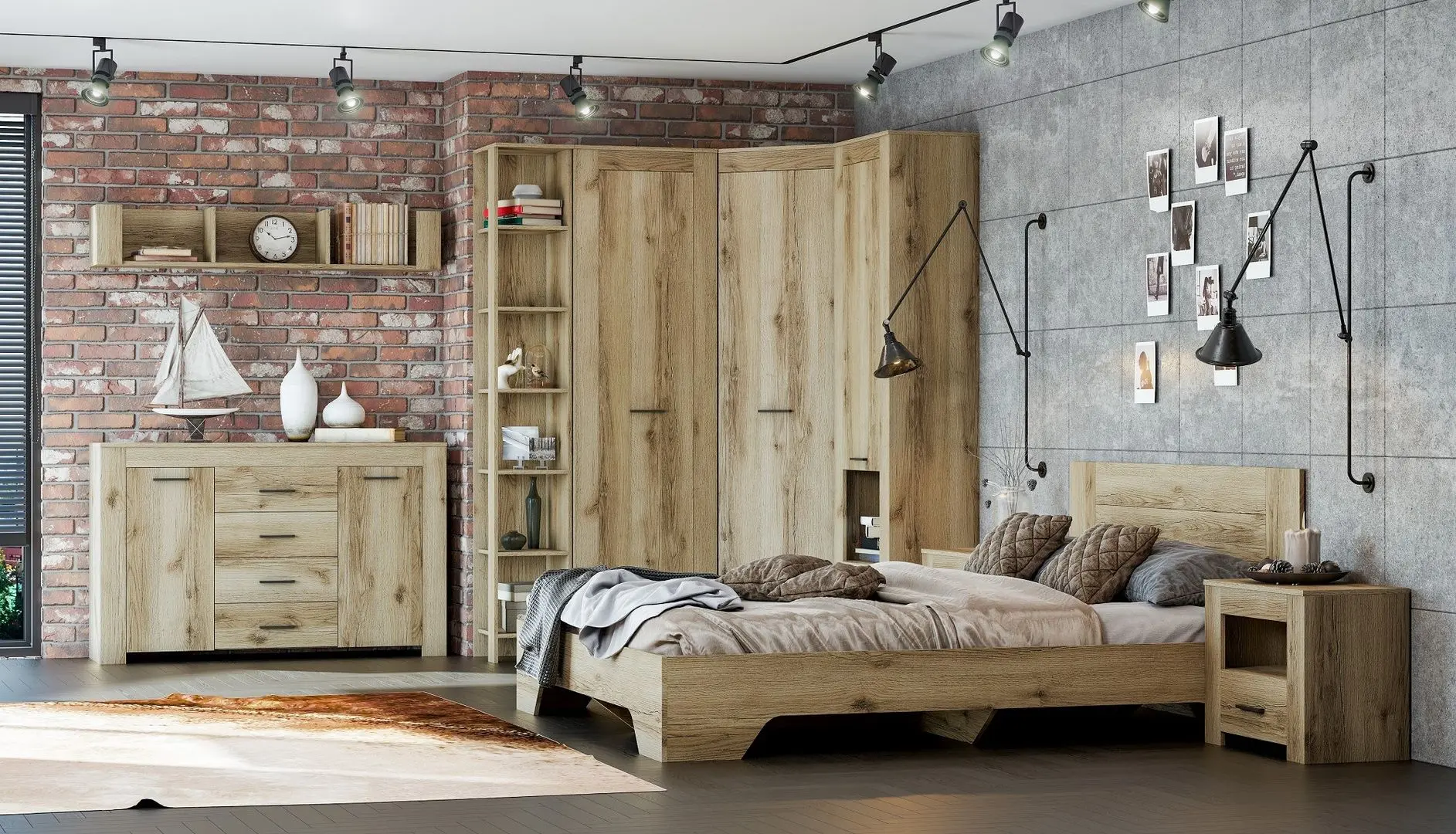 Pat Астрид-Мебель Kvadro КВД.11 (Delano Oak Light) - 4