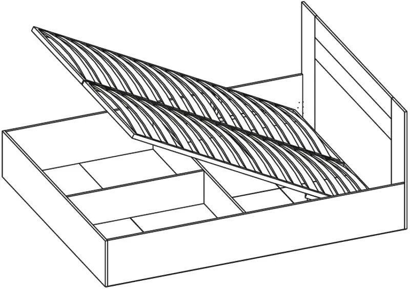 Pat Астрид-Мебель Kvadro КВД.12 Delano Oak Light (cu mec. de ridicare) - 3