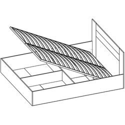 Pat Астрид-Мебель Kvadro КВД.12 Delano Oak Dark (cu mec. de ridicare) Thumb
