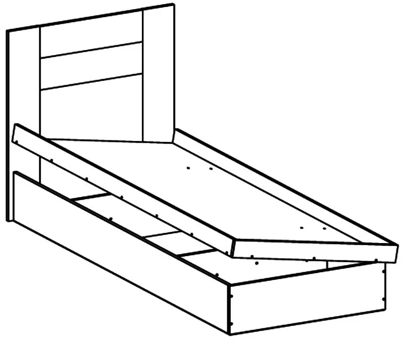 Pat Астрид-Мебель Kvadro КВД.15 Delano Oak Dark (c подъем. мех) - 2