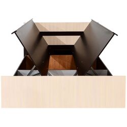 Pat Астрид-Мебель Nika 5 Н-10 Wenge Oak/Ash Anchor White (cu mec. de ridicare) Thumb