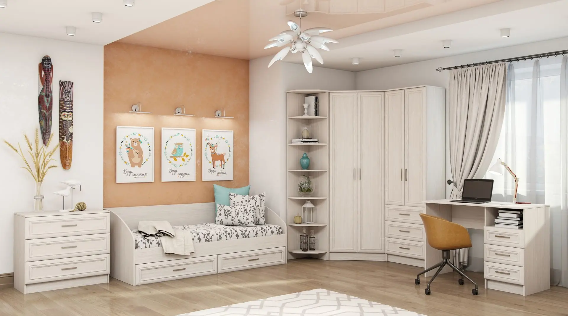 Pat Астрид-Мебель Printsessa ПРН.09 3D (Ash Anchor White) - 3