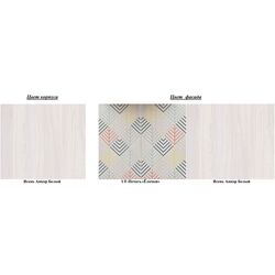 Кровать-чердак Астрид-Мебель Каприз 1 (Ясень Aнкор Белый/Ёлочки) Thumb