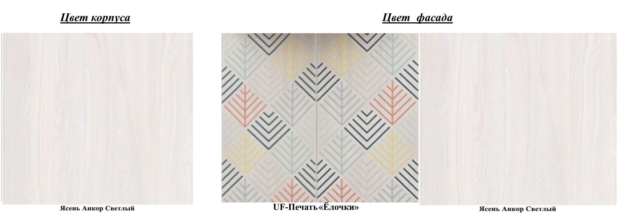 Pat-mansarda Астрид-Мебель Kapriz 1 (Ash Anchor Light/Fir-trees) - 3