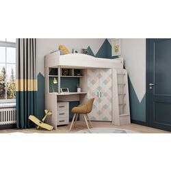 Pat-mansarda Астрид-Мебель Kapriz 1 (Ash Anchor Light/Fir-trees) Thumb