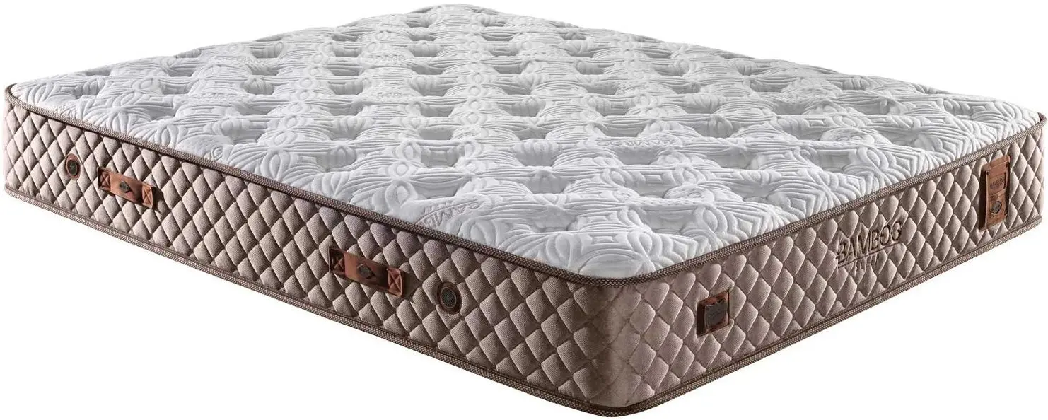 Pat Bambi Bamboo Sleep cu saltea 160x200 (Cappuccino) - 7