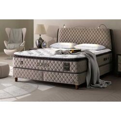 Pat Bambi Borjen cu saltea 160x200 (Cappuccino)