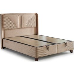 Pat Bambi Clima Naturel cu saltea 160x200 (Cappuccino) Thumb