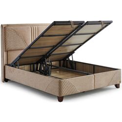 Pat Bambi Clima Naturel cu saltea 160x200 (Cappuccino) Thumb