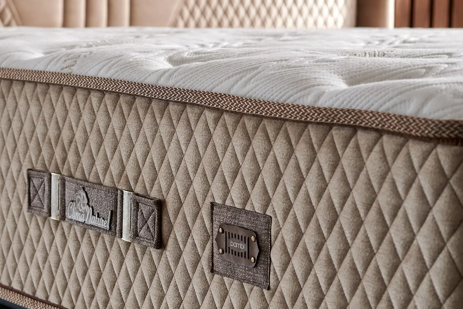 Pat Bambi Clima Naturel cu saltea 160x200 (Cappuccino) - 6