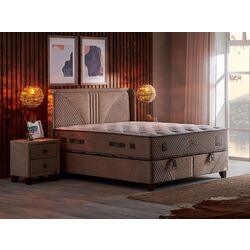 Pat Bambi Clima Naturel cu saltea 180x200 (Cappuccino)