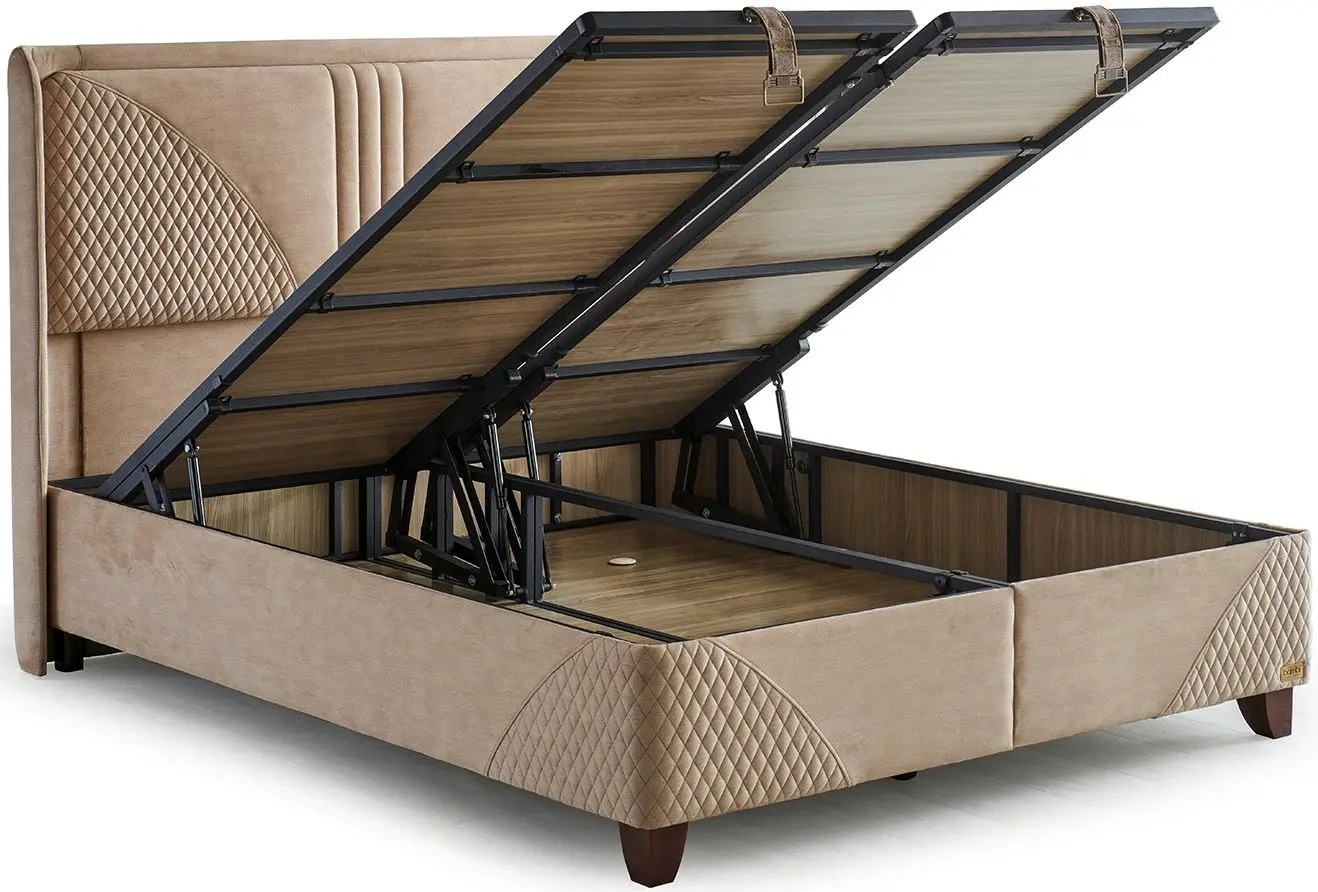 Pat Bambi Clima Naturel cu saltea 180x200 (Cappuccino) - 5