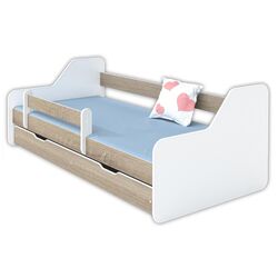 Кровать BellaLuni Dione 80x160 с ящиком (White/Sonoma Oak)