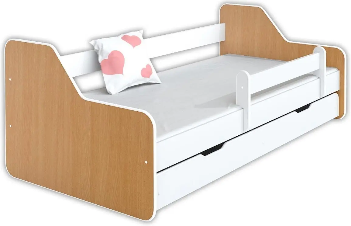 Кровать BellaLuni Dione II 80x160 с ящиком (Beech/White)