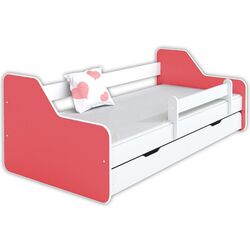 Pat BellaLuni Dione II 80x160 cu sertar/saltea (Pink/White)