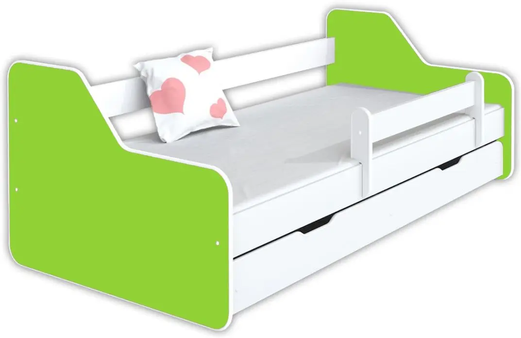 Pat BellaLuni Dione II 80x180 cu sertar/saltea (Light Green/White)