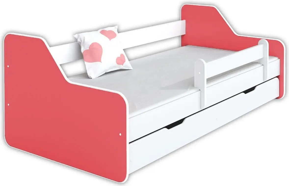 Pat BellaLuni Dione II 80x180 cu sertar/saltea (Pink/White)