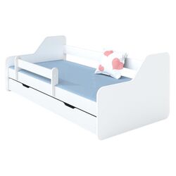 Pat BellaLuni Dione cu sertar/saltea 80x180 (White)