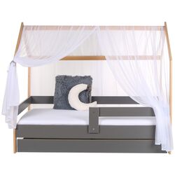 Кровать BellaLuni Domek 80x160 с ящиком (Beech/Graphite) Thumb