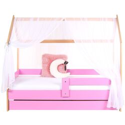 Кровать BellaLuni Domek 80x160 с ящиком (Beech/Pink) Thumb