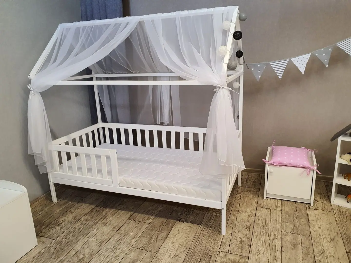 Кровать BellaLuni Domek 80x160 (White) - 5