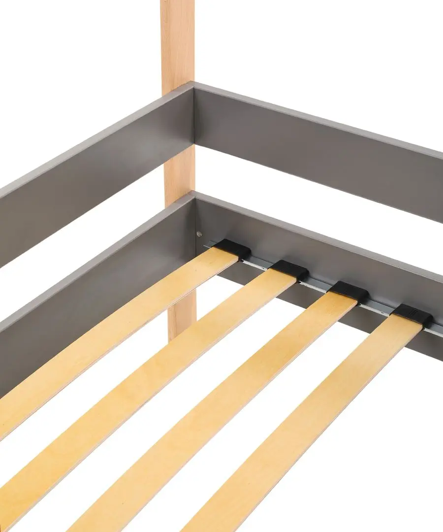 Кровать BellaLuni Domek 80x180 с ящиком (Beech/Graphite) - 4