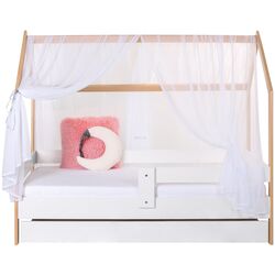 Pat BellaLuni Domek 80x180 cu sertar (Beech/White) Thumb