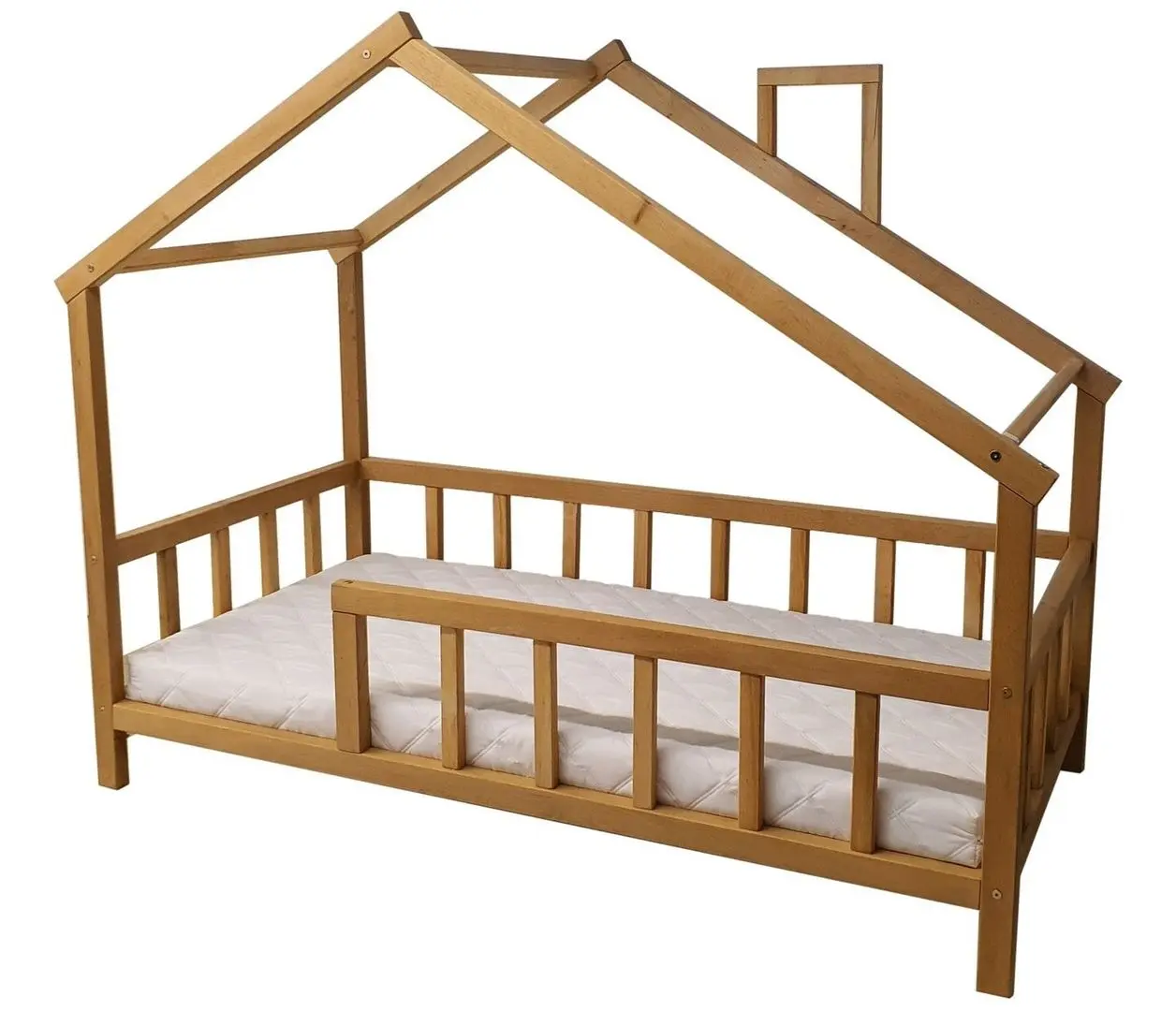 Кровать BellaLuni Domek с матрасом 80x180 (Alder)