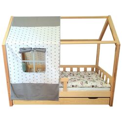 Pat BellaLuni Domek cu sertar 80x160 (Natural Pine)