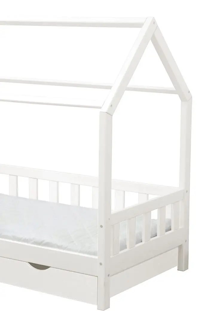 Кровать BellaLuni Domek с ящиком 80x160 (White) - 3