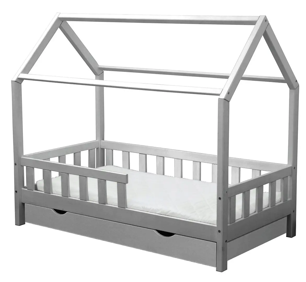 Кровать BellaLuni Domek с ящиком 90x180 (Gray)