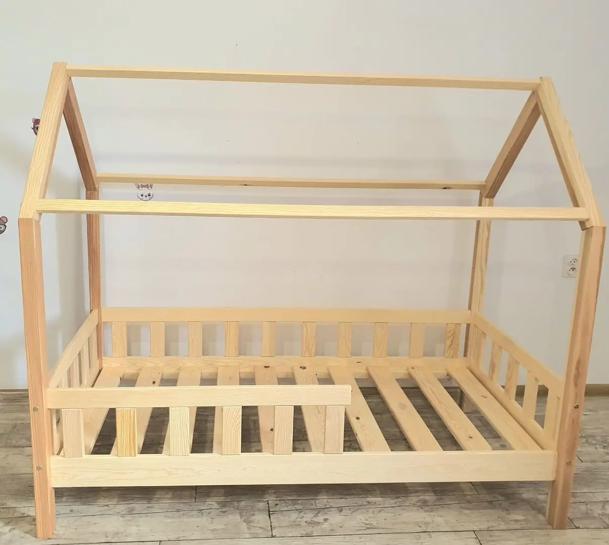 Кровать BellaLuni Domek с ящиком 90x180 (Natural Pine) - 2