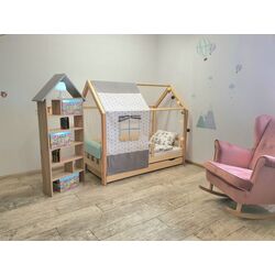 Кровать BellaLuni Domek с ящиком 90x180 (Natural Pine) Thumb