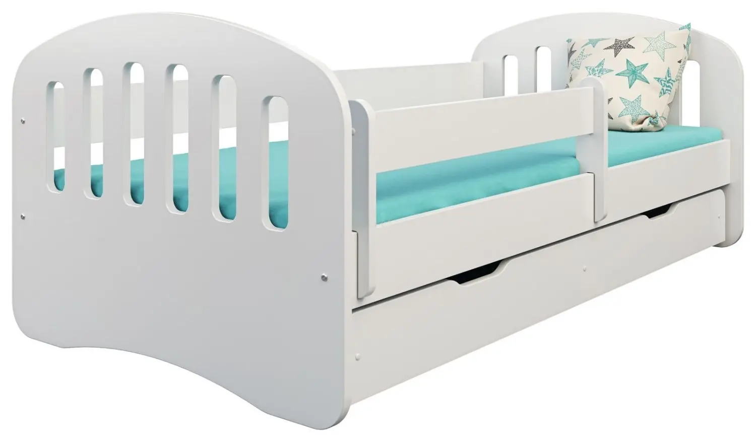 Кровать BellaLuni Fun + Ms8 160x80 (White)