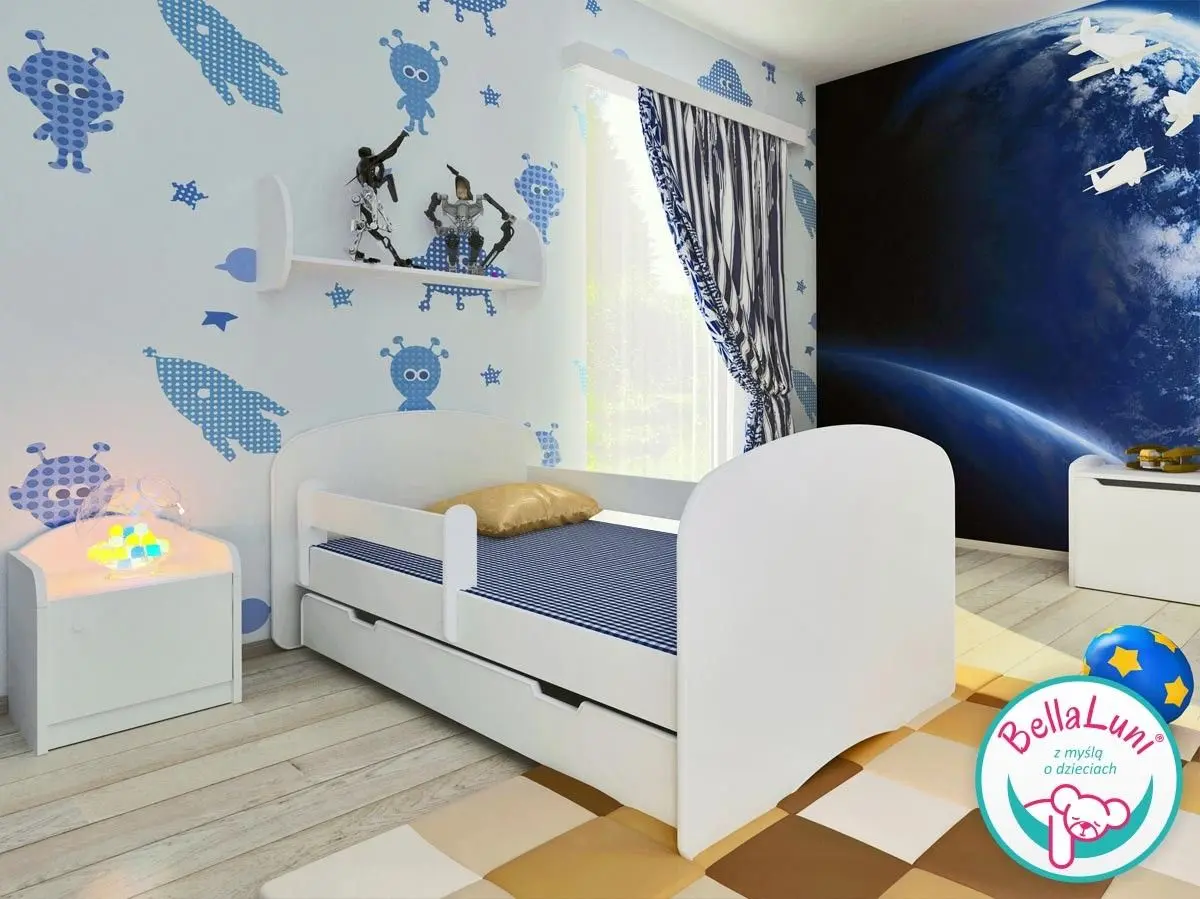 Кровать BellaLuni Happy 80x160 с ящиком (White) - 2