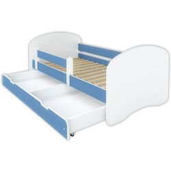 Кровать BellaLuni Happy 90x180 с ящиком (White/Blue)