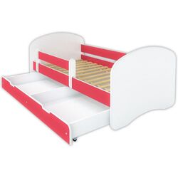 Кровать BellaLuni Happy 90x180 с ящиком (White/Pink)