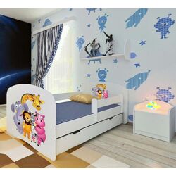 Pat BellaLuni Happy Animals №7 cu sertar/saltea 70x140 (White) Thumb