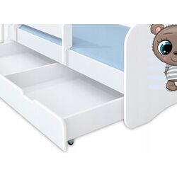 Кровать BellaLuni Happy Cute Miss №6 с ящиком/матрасом 90x180 (White) Thumb