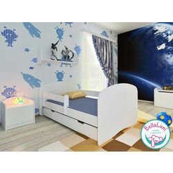 Кровать BellaLuni Happy 80x160 с ящиком/матрасом (White) Thumb