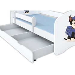 Pat BellaLuni Happy Paw Patrol №1 cu sertar/saltea 70x140 (White) Thumb