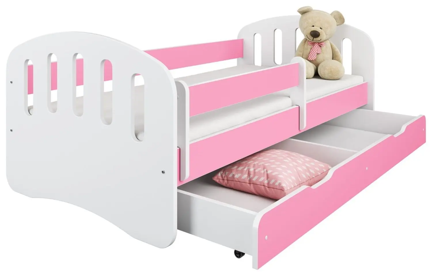 Pat BellaLuni Joy cu sertar/saltea 80x160 (Pink/White) - 3