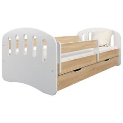 Кровать BellaLuni Joy с ящиком/матрасом 80x160 (Sonoma Oak/White)