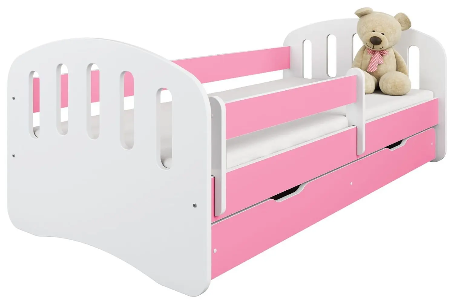 Кровать BellaLuni Joy с ящиком/матрасом 80x180 (Pink/White)